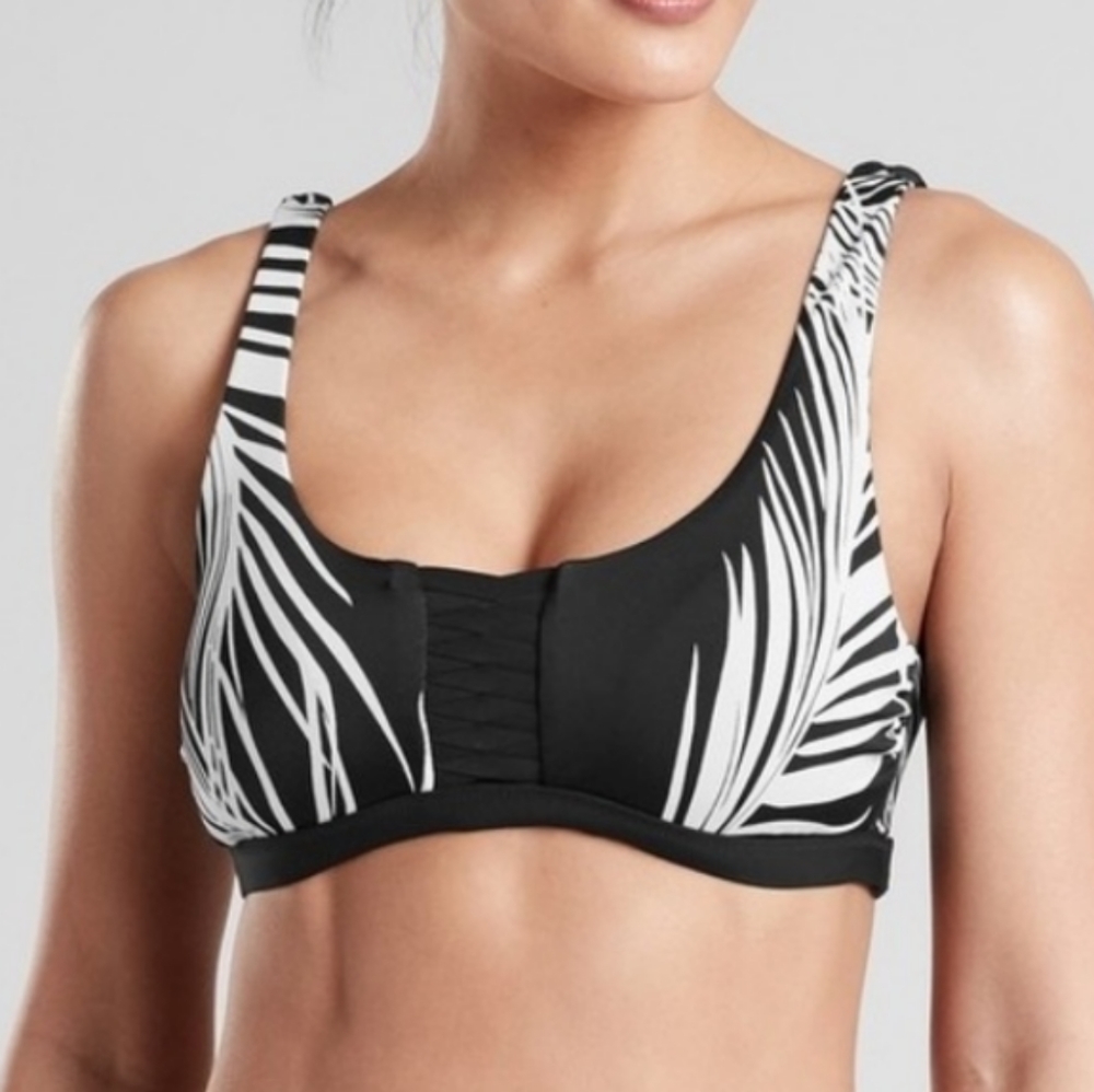 Athleta Adriata Retro Palm Bikini Top NWT